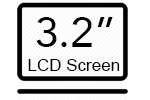 Large 3.2 inch LCD screen